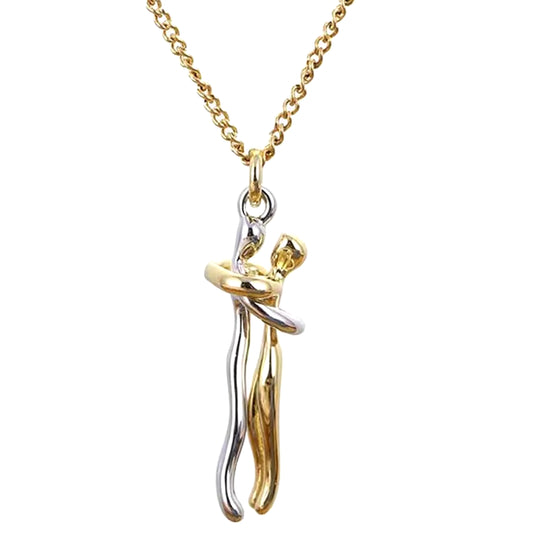Embrace Forever – Adjustable Hugging Couple Pendant Necklace for Lovers