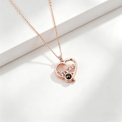 Projection Necklace 100 Languages I Love You Pendant Necklaces for Lover Girlfriend 2026 Creative Couple Romantic Jewelry Gifts