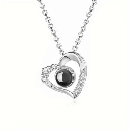 Projection Necklace 100 Languages I Love You Pendant Necklaces for Lover Girlfriend 2026 Creative Couple Romantic Jewelry Gifts