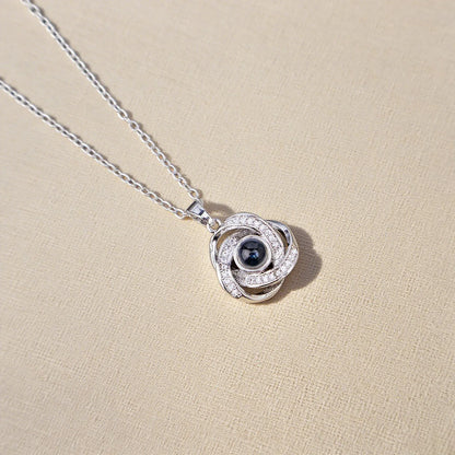 Projection Necklace 100 Languages I Love You Pendant Necklaces for Lover Girlfriend 2026 Creative Couple Romantic Jewelry Gifts