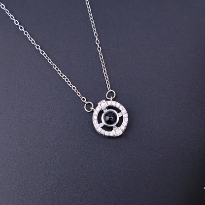 Projection Necklace 100 Languages I Love You Pendant Necklaces for Lover Girlfriend 2026 Creative Couple Romantic Jewelry Gifts